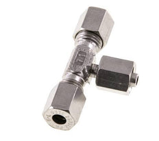 Racor de corte en T de acero inoxidable 6L con rótula 315 bar ajustable ISO 8434-1