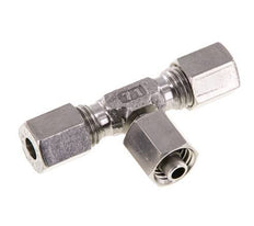 Racor de corte en T de acero inoxidable 6L con rótula 315 bar ajustable ISO 8434-1