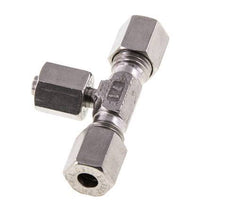 Racor de corte en T de acero inoxidable 6L con rótula 315 bar ajustable ISO 8434-1