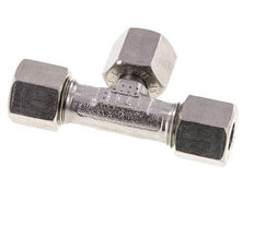 Racor de corte en T de acero inoxidable de 8L con rótula 315 bar ajustable ISO 8434-1