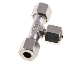 Racor de corte en T de acero inoxidable de 8L con rótula 315 bar ajustable ISO 8434-1