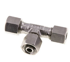 Racor de corte en T de acero inoxidable de 8L con rótula 315 bar ajustable ISO 8434-1