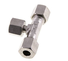 Racor de corte en T de acero inoxidable de 8L con rótula 315 bar ajustable ISO 8434-1