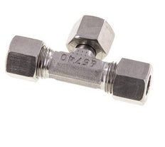 Racor de corte en T de acero inoxidable 10L con rótula 315 bar ajustable ISO 8434-1