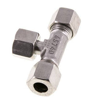 Racor de corte en T de acero inoxidable 10L con rótula 315 bar ajustable ISO 8434-1