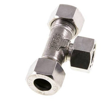 Racor de corte en T de acero inoxidable de 15L con barra giratoria 315 ajustable ISO 8434-1