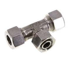 Racor de corte en T de acero inoxidable de 15L con barra giratoria 315 ajustable ISO 8434-1