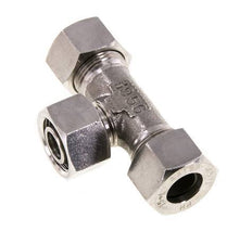 Racor de corte en T de acero inoxidable de 15L con barra giratoria 315 ajustable ISO 8434-1