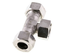 Racor de corte en T de acero inoxidable 18L con rótula 315 bar ajustable ISO 8434-1