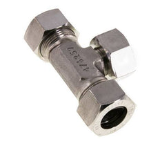 Accesorio de corte en T de acero inoxidable 22L con rótula 160 bar ajustable ISO 8434-1