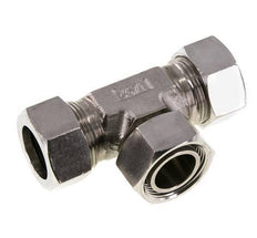 Accesorio de corte en T de acero inoxidable 28L con rótula 160 bar ajustable ISO 8434-1