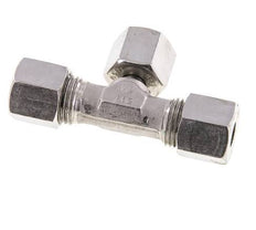 Accesorio de corte en T de acero inoxidable 8S con rótula 630 bar ajustable ISO 8434-1