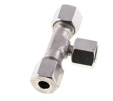 Accesorio de corte en T de acero inoxidable 8S con rótula 630 bar ajustable ISO 8434-1