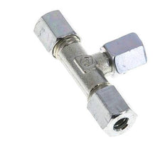 Racor en T de acero cincado 6L con pivote 315 bar NBR ajustable ISO 8434-1