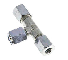 Racor en T de acero cincado 6L con pivote 315 bar NBR ajustable ISO 8434-1