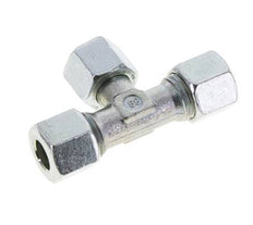 Racor en T de acero cincado 10L con pivote 315 bar NBR ajustable ISO 8434-1