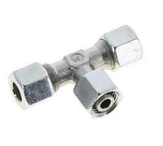 Racor en T de acero cincado 10L con pivote 315 bar NBR ajustable ISO 8434-1
