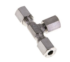 Accesorio de corte en T de acero inoxidable 6L con rótula 315 bar FKM ajustable ISO 8434-1