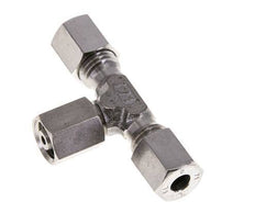 Accesorio de corte en T de acero inoxidable 6L con rótula 315 bar FKM ajustable ISO 8434-1