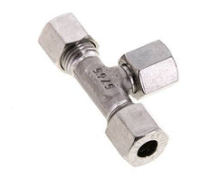 Accesorio de corte en T de acero inoxidable 8L con rótula 315 bar FKM ajustable ISO 8434-1