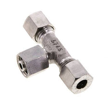 Accesorio de corte en T de acero inoxidable 8L con rótula 315 bar FKM ajustable ISO 8434-1