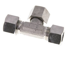 Accesorio de corte en T de acero inoxidable 12L con rótula 315 bar FKM ajustable ISO 8434-1