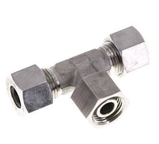 Accesorio de corte en T de acero inoxidable 12L con rótula 315 bar FKM ajustable ISO 8434-1