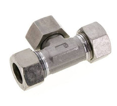 Accesorio de corte en T de acero inoxidable 22L con rótula 160 bar FKM ajustable ISO 8434-1