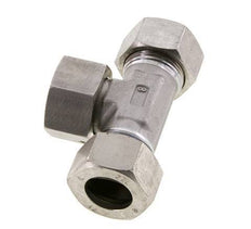 Accesorio de corte en T de acero inoxidable 22L con rótula 160 bar FKM ajustable ISO 8434-1