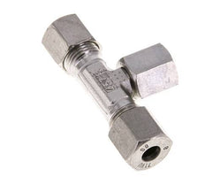 Accesorio de corte en T de acero inoxidable 8S con rótula 630 bar FKM ajustable ISO 8434-1