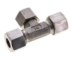 Accesorio de corte en T de acero inoxidable 14S con rótula 630 bar FKM ajustable ISO 8434-1