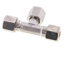 Accesorio de compresión en T de acero inoxidable 8L con rótula 315 bar FKM ajustable ISO 8434-1