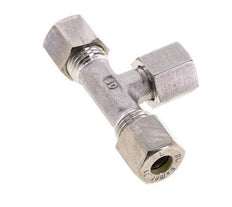 Accesorio de compresión en T de acero inoxidable 8L con rótula 315 bar FKM ajustable ISO 8434-1