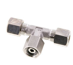 Accesorio de compresión en T de acero inoxidable 8L con rótula 315 bar FKM ajustable ISO 8434-1