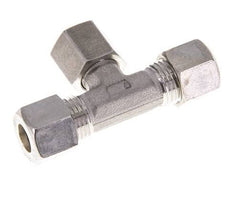 Accesorio de compresión en T de acero inoxidable 10L con rótula 315 bar FKM ajustable ISO 8434-1