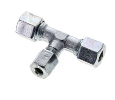 6L & 8L Zink plated Steel T-Shape Tee Cutting Fitting 315 bar ISO 8434-1