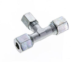 6L & 8L Zink plated Steel T-Shape Tee Cutting Fitting 315 bar ISO 8434-1