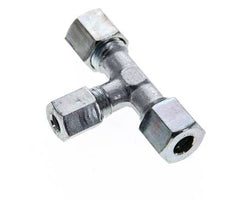 6L & 8L Zink plated Steel T-Shape Tee Cutting Fitting 315 bar ISO 8434-1