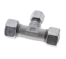 10L & 15L Zink plated Steel T-Shape Tee Cutting Fitting 315 bar ISO 8434-1
