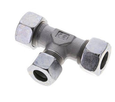 15L & 18L Zink plated Steel T-Shape Tee Cutting Fitting 315 bar ISO 8434-1