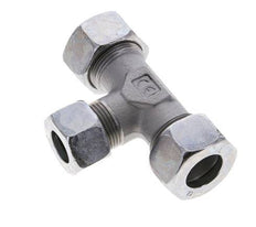15L & 18L Zink plated Steel T-Shape Tee Cutting Fitting 315 bar ISO 8434-1