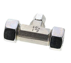 10L & 22L Zink plated Steel T-Shape Tee Cutting Fitting 160 bar ISO 8434-1