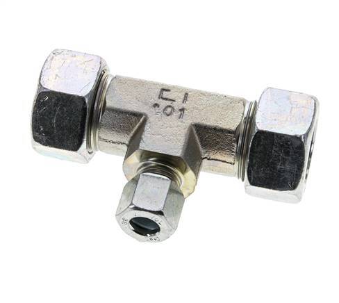 10L & 22L Zink plated Steel T-Shape Tee Cutting Fitting 160 bar ISO 8434-1