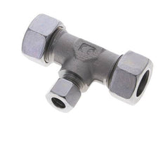 12L & 22L Zink plated Steel T-Shape Tee Cutting Fitting 160 bar ISO 8434-1
