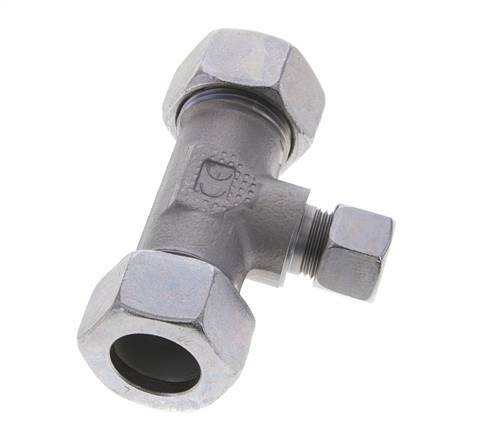 12L & 22L Zink plated Steel T-Shape Tee Cutting Fitting 160 bar ISO 8434-1