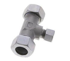 12L & 22L Zink plated Steel T-Shape Tee Cutting Fitting 160 bar ISO 8434-1