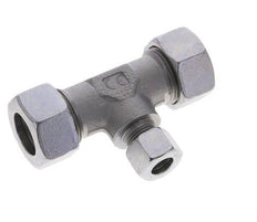 12L & 22L Zink plated Steel T-Shape Tee Cutting Fitting 160 bar ISO 8434-1