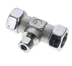 12L & 28L Zink plated Steel T-Shape Tee Cutting Fitting 160 bar ISO 8434-1