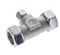 12L & 28L Zink plated Steel T-Shape Tee Cutting Fitting 160 bar ISO 8434-1