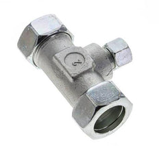 12L & 28L Zink plated Steel T-Shape Tee Cutting Fitting 160 bar ISO 8434-1